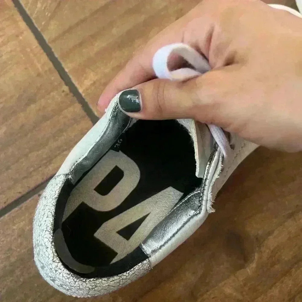 P448 pearl sneakers size 36 - Picture 3 of 5